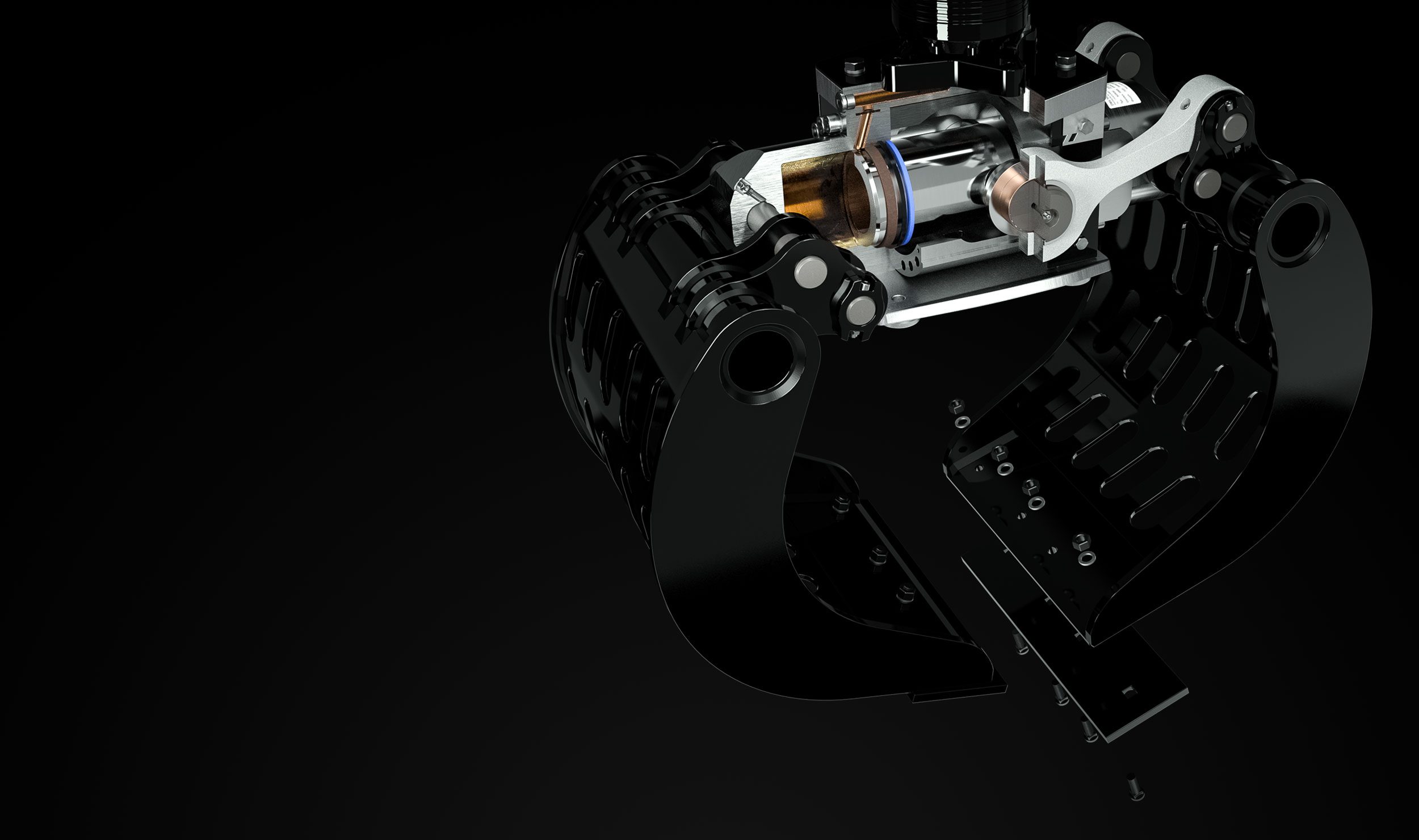 Abbruchgreifer Produktvorteile Hydraulikzylinder