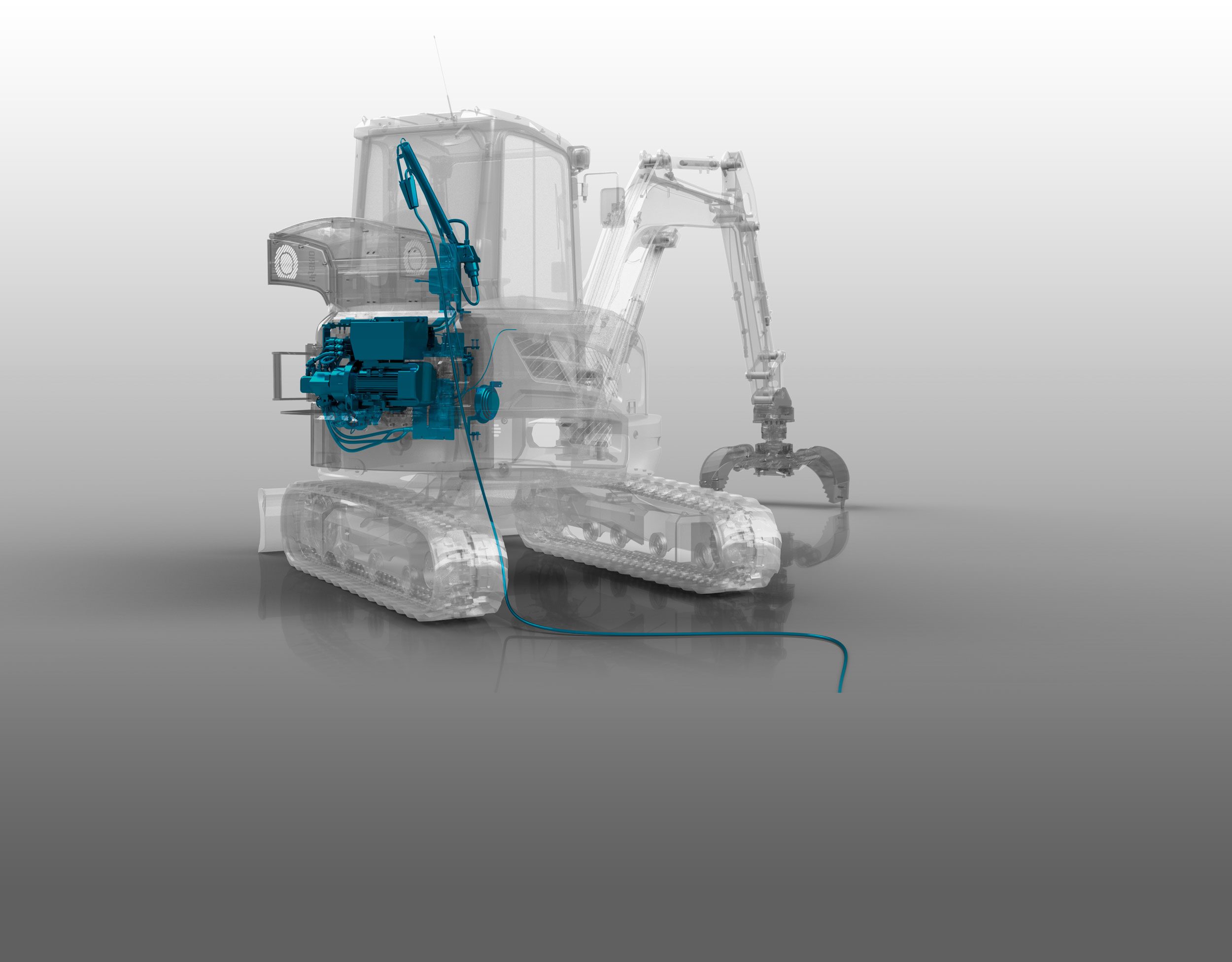 Hybridkit für Kompaktbagger und Minibagger