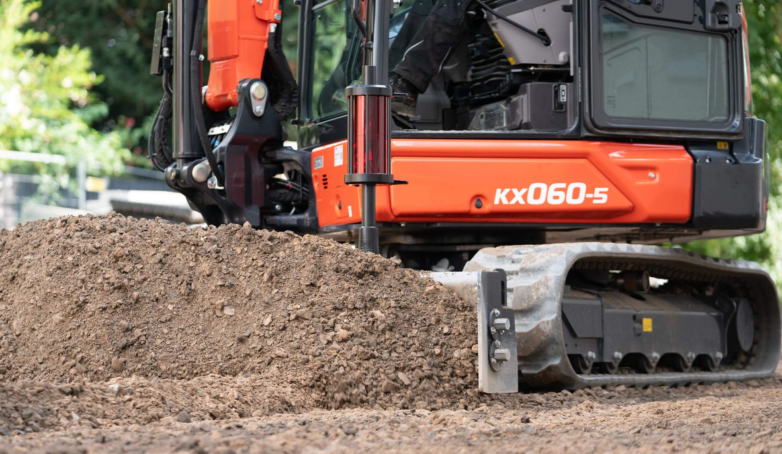 Baggerschildsteuerung im Einsatz